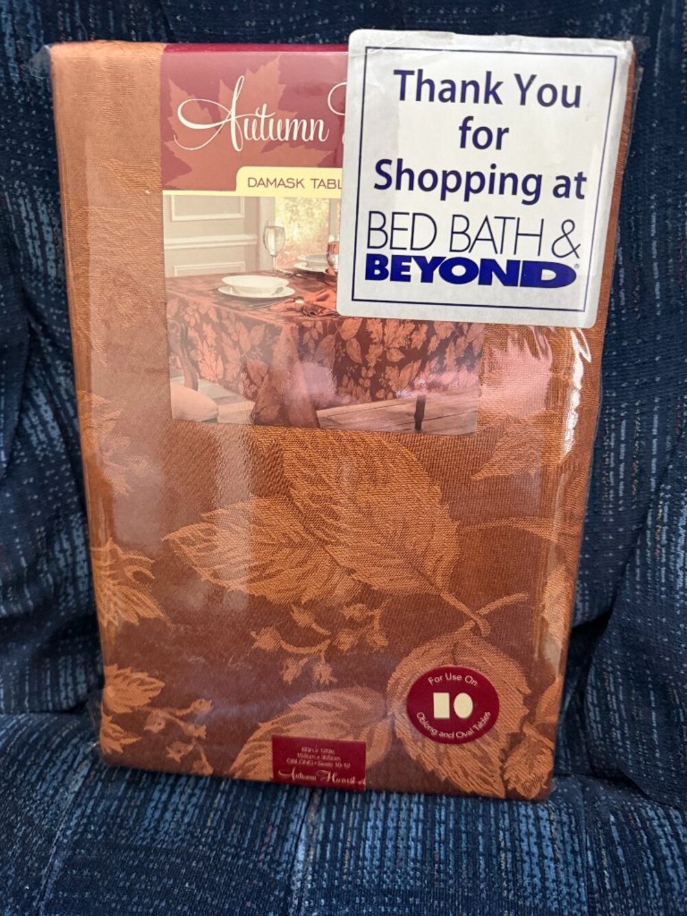 Brand new Autumn Harvest tablecloth, still in the plastic bag